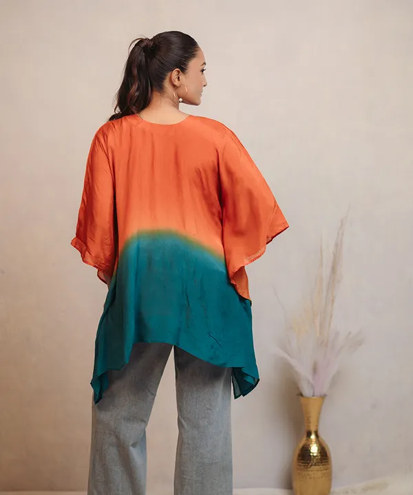 Sunset_Teal_Ombre_Kaftan_Top