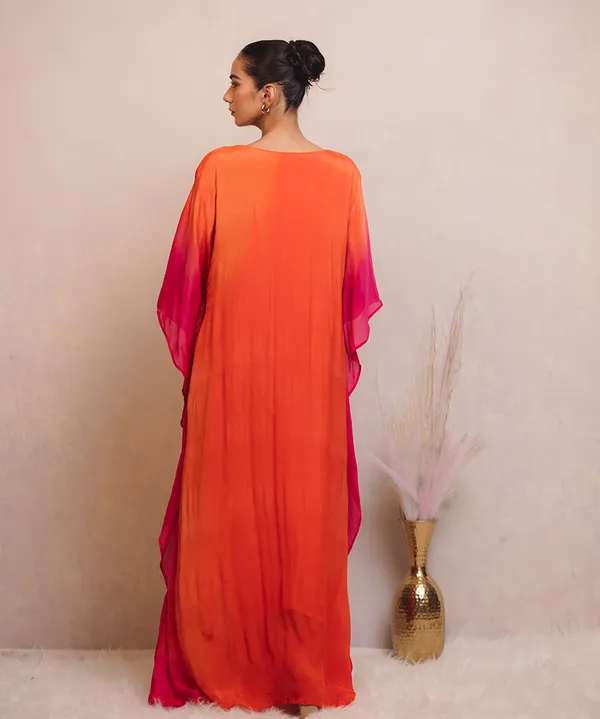 Coral_Sunset_Ombre_Kaftan_Dress