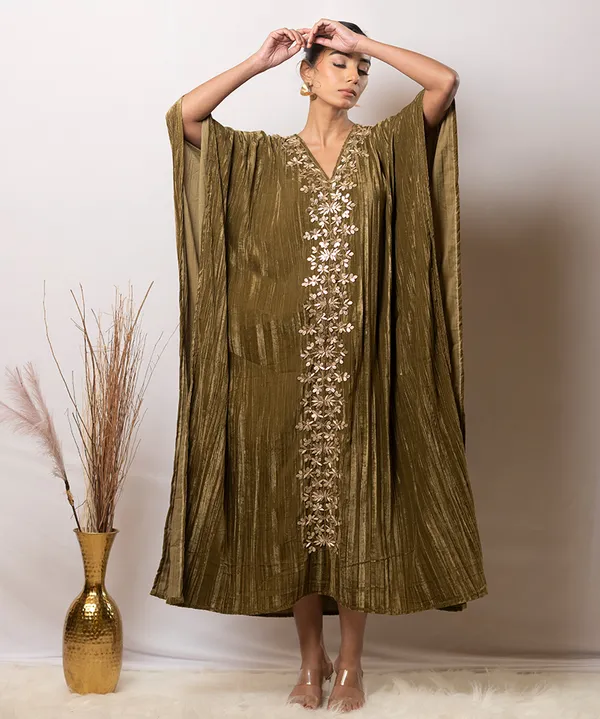 Olive_Luxe_Hand-Embellished_Velvet_Kaftan_Dress