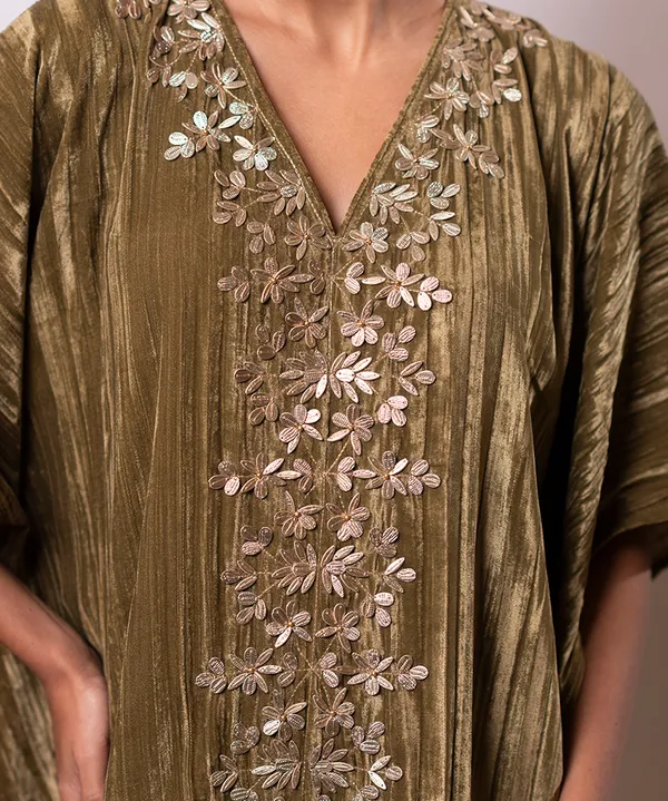 Olive_Luxe_Hand-Embellished_Velvet_Kaftan_Dress