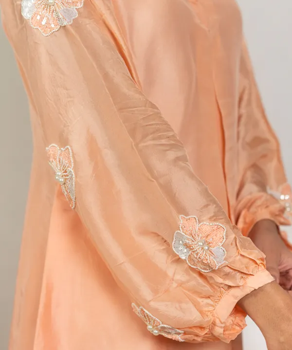Peach_Heirloom_Silk_Aari_Zardosi_Co-ord_Set