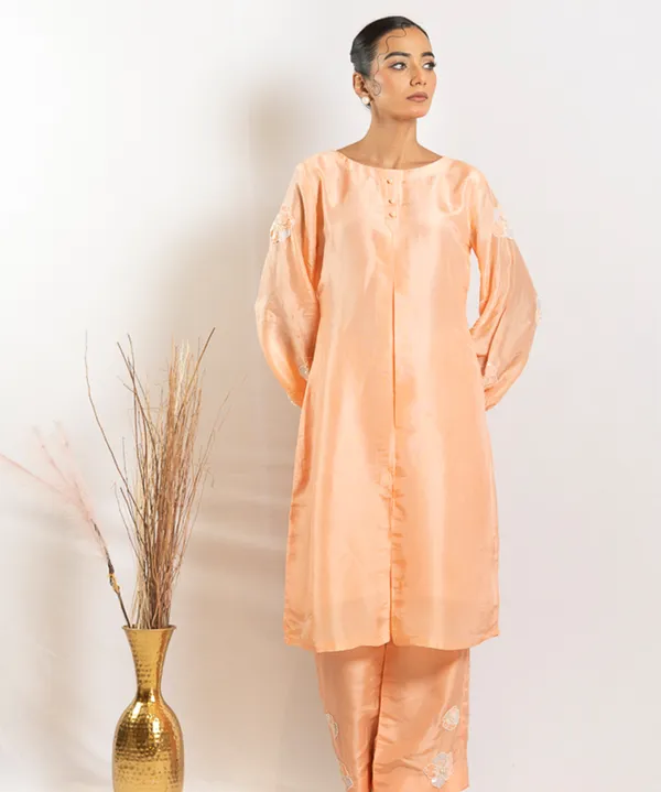 Peach_Heirloom_Silk_Aari_Zardosi_Co-ord_Set