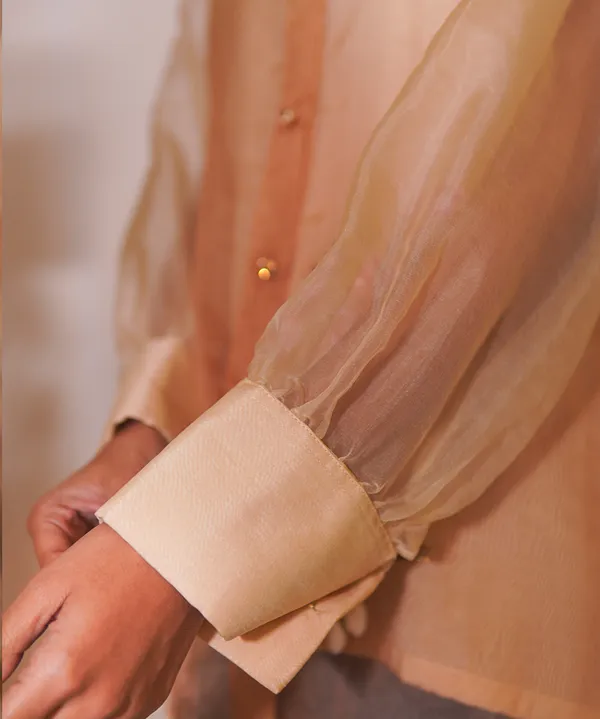 Flamingo_Whisper_Ombre_Organza_Shirt