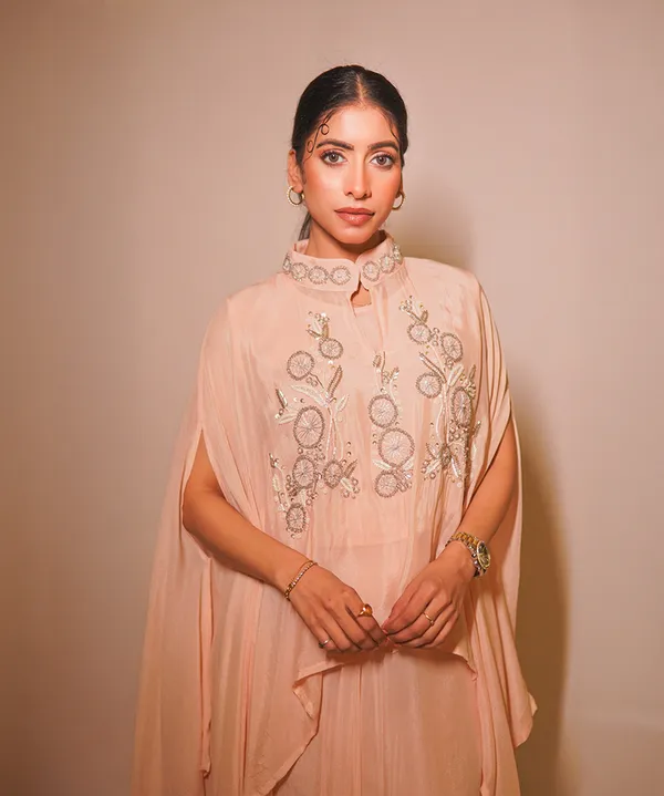 Peach_Aura_Hand-Embellished_Georgette_Co-ord_Set