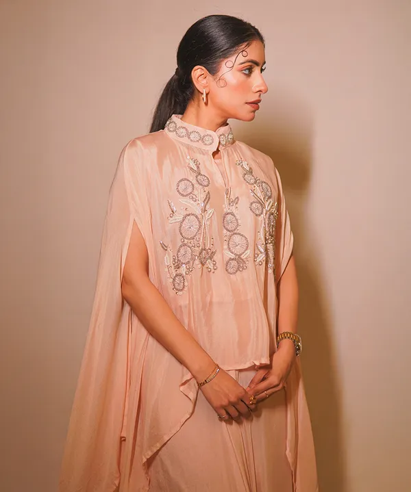 Peach_Aura_Hand-Embellished_Georgette_Co-ord_Set