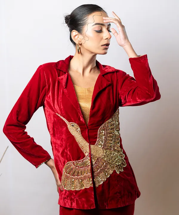 The_Crimson_Phoenix_Velvet_Co-ord_Set