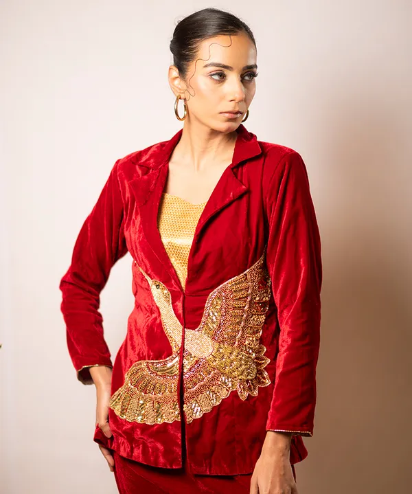 The_Crimson_Phoenix_Velvet_Co-ord_Set