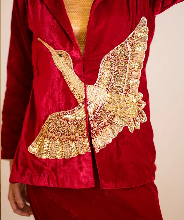 The_Crimson_Phoenix_Velvet_Co-ord_Set
