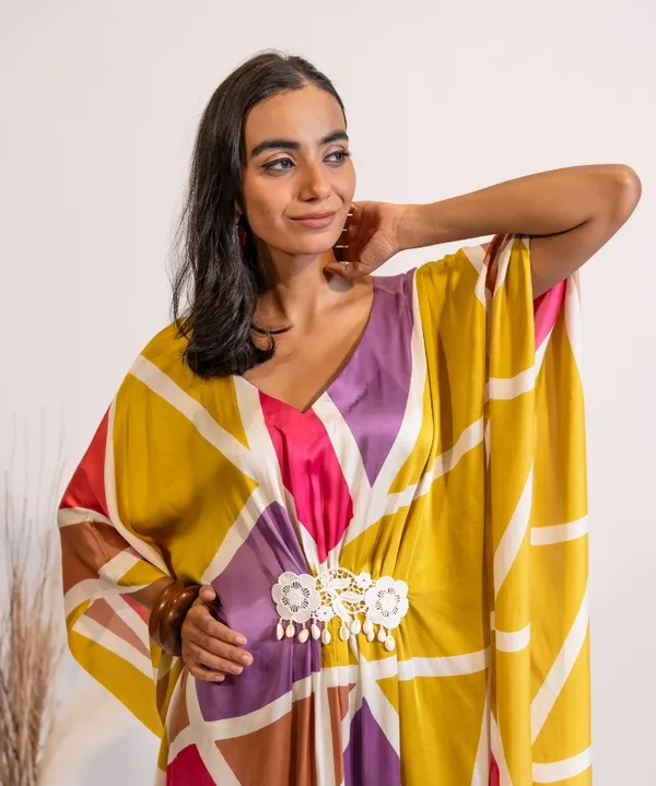Sunshine_Splash_Abstract_Print_Kaftan_Dress_For_Women