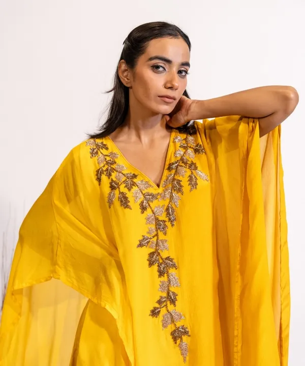 Sunlit_Mustard_Hand-Embellished_Georgette_Co-Ord_Set_For_Women