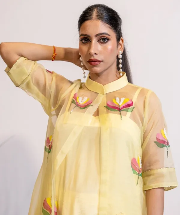 Sunshine_Bloom_Hand-Painted_Organza_Kurta_Set_For_Women