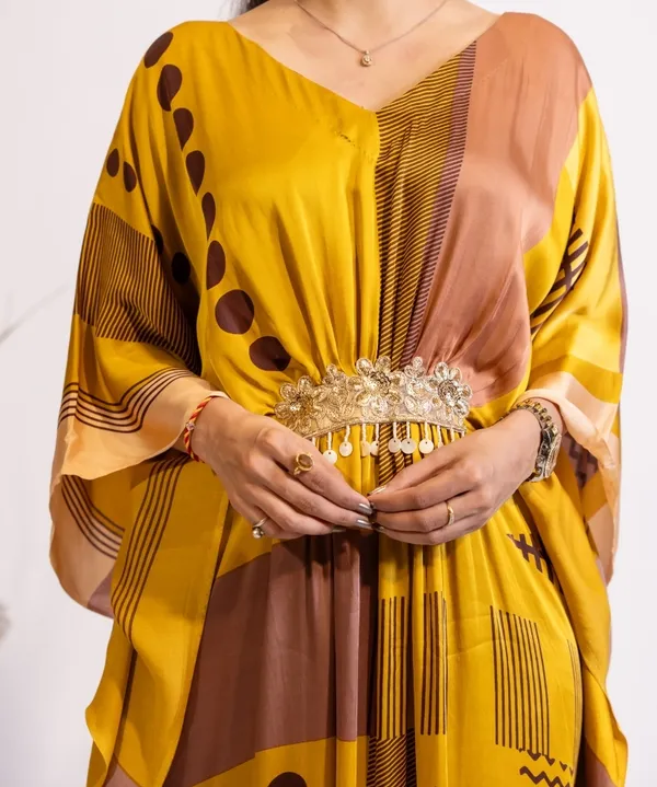 Golden_Hour_Abstract_Print_Kaftan_Dress_For_Women