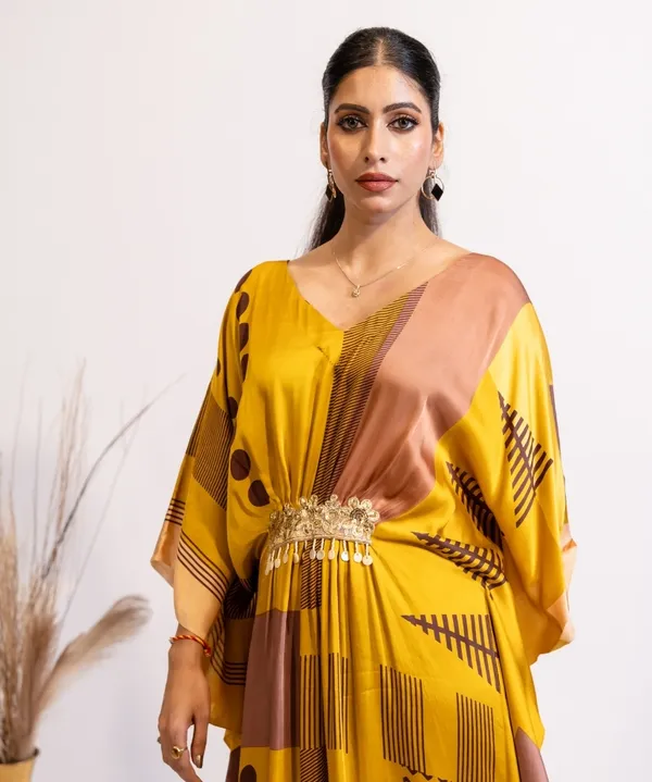Golden_Hour_Abstract_Print_Kaftan_Dress_For_Women
