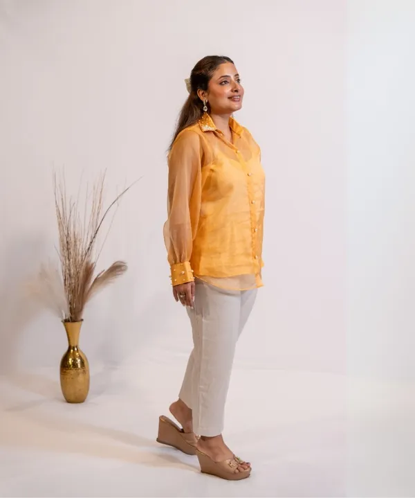 Golden_Sunrise_Organza_Shirt_With_Pearl_Embellishment_For_Women