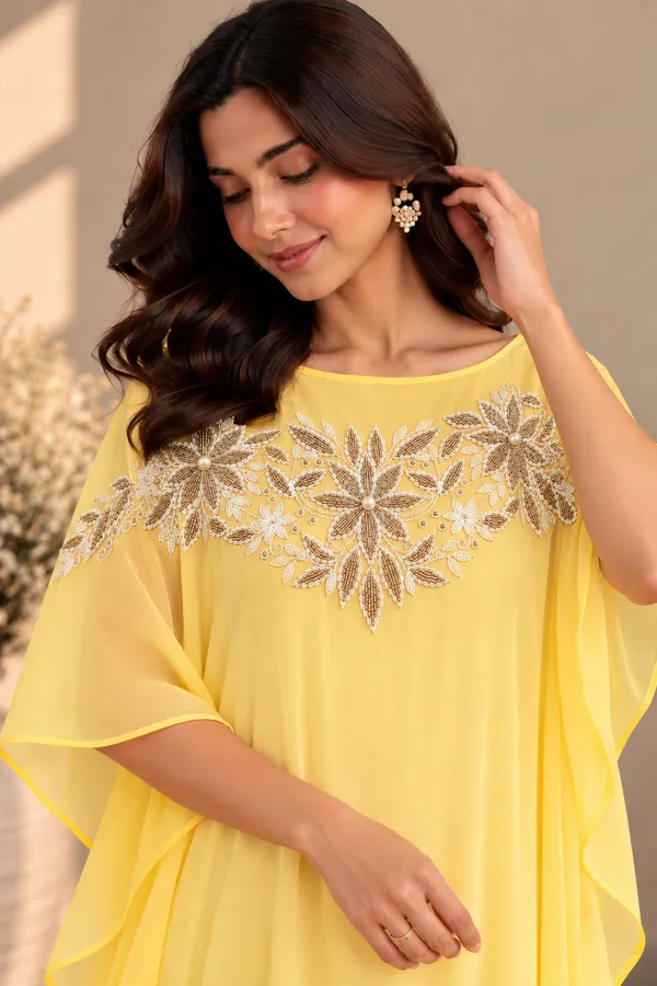 Yellow_Ombre_Shaded_Kaftan_Dress_For_Women_