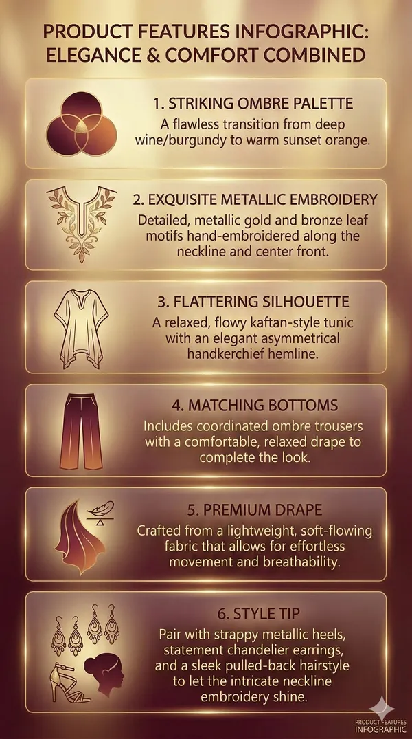 Sunset_Ombre_Embellished_Kaftan_Co-ord_Set_with_Metallic_Leaf_Embroidery