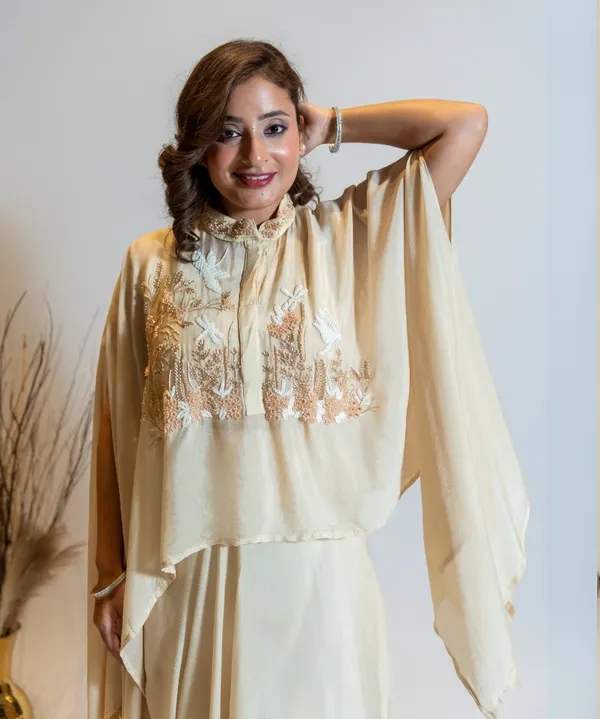 Champagne_Ivory_Hand-Embroidered_Georgette_Co-Ord_Set_For_Women