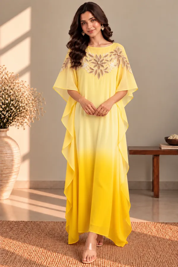 Yellow_Ombre_Shaded_Kaftan_Dress_For_Women_