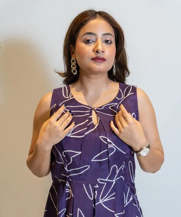 Plum_Cotton_High-Low_Printed_Dress_For_Women