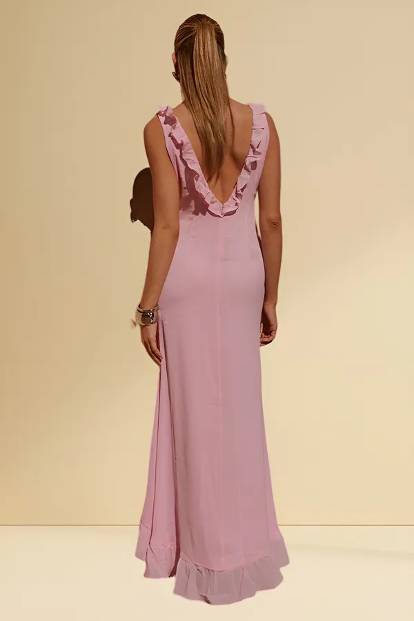 Aurora_Bloom_-_Pink_Ruffled_Long_Maxi_Dress_With_A_Slit