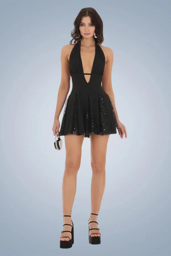 Black_Halterneck_Backless_Sequin_Mini_Dress