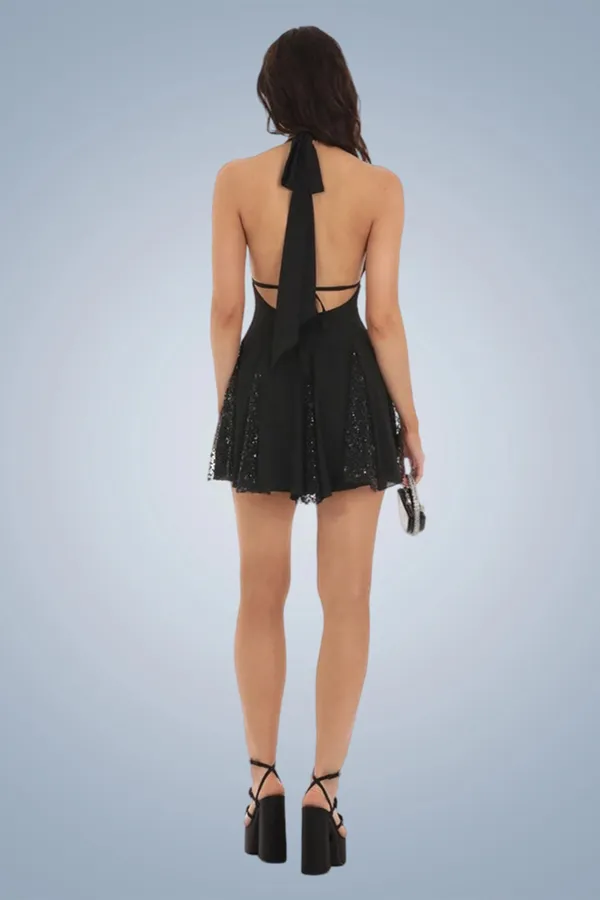 Black_Halterneck_Backless_Sequin_Mini_Dress