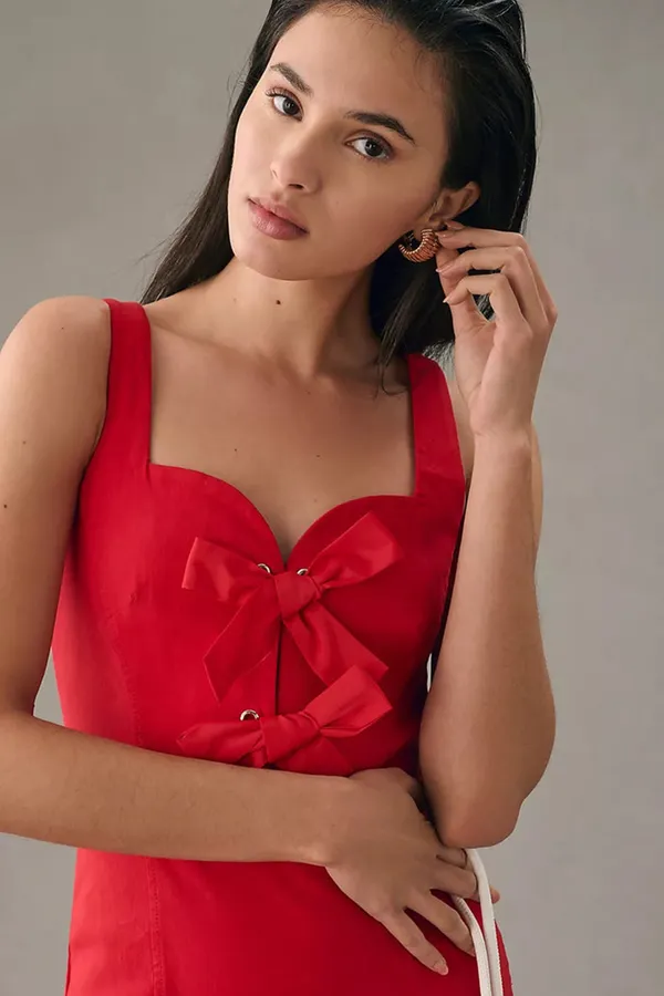 Du_Luxe_Red_Bow_Tie_Midi_Dress