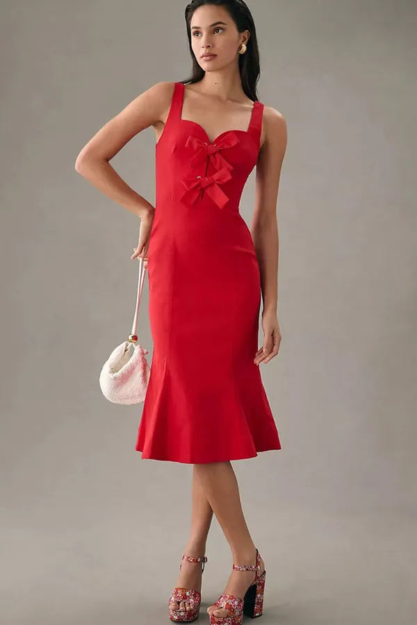 Du_Luxe_Red_Bow_Tie_Midi_Dress