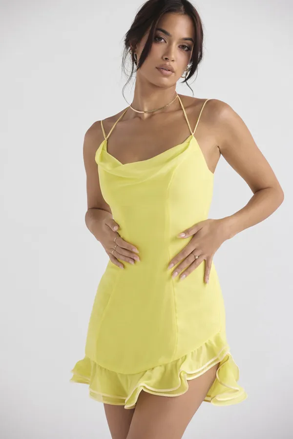 Hahn_Spaghetti_Strap_Striped_Cowl_Neck_Ruffled_Bodycon_Dress