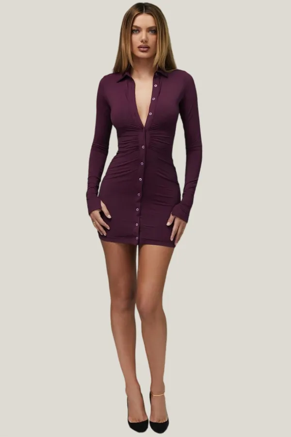 Lumia_Full_Sleeves_Ruched_Shirt_Short_Dress