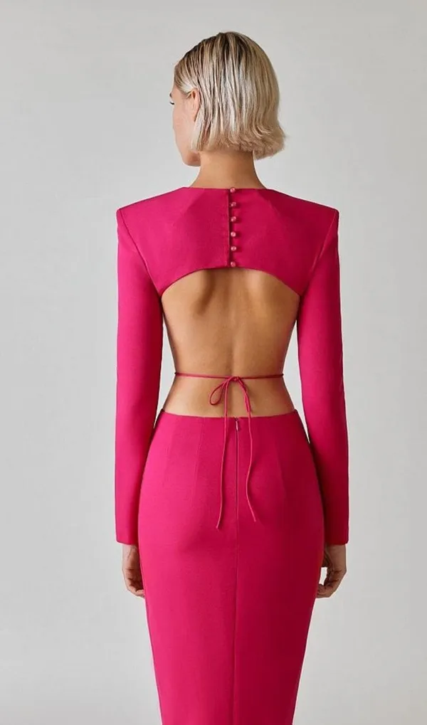 Pink_Statement_Backless_Full_Sleeves_Dress