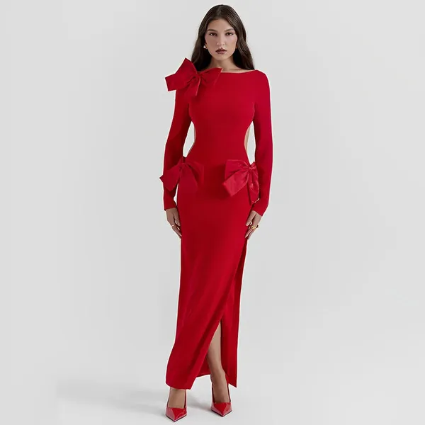 Red_Affair_Full_Sleeves_Bodycon_Maxi_Dress