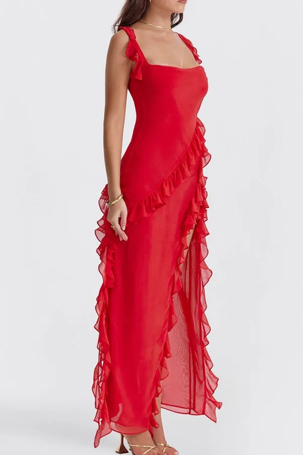 Red_Ruffle_Frill_High_Slit_Maxi_Dress