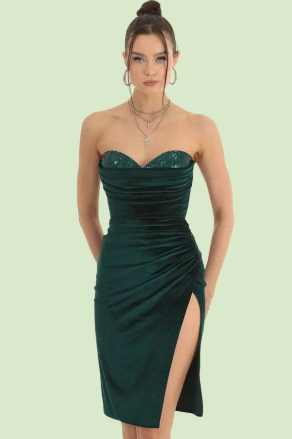 Sequined_Slit_Flattering_Sling_Hip_Slim_Fit_Party_Dress