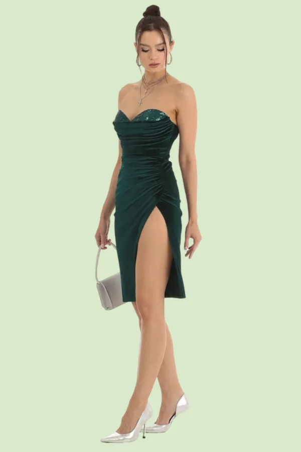 Sequined_Slit_Flattering_Sling_Hip_Slim_Fit_Party_Dress