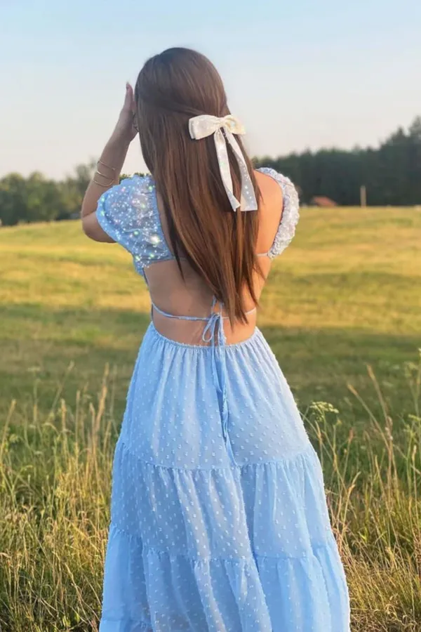 Seraphina_Blue_Georgette_Padded_Backless_Dress