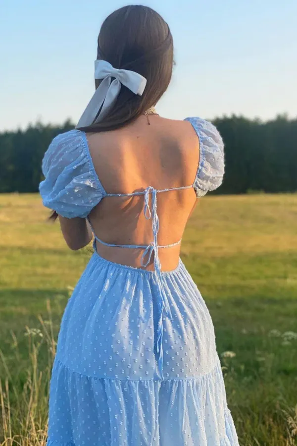 Seraphina_Blue_Georgette_Padded_Backless_Dress