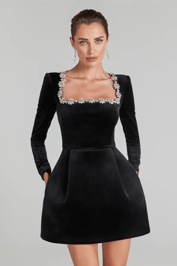 Twilight_Sparkle_Full_Sleeves_Velvet_Mini_Dress