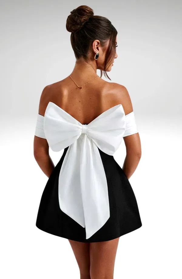 Valencia_Sophisticated_Back_Bow_Mini_Dress