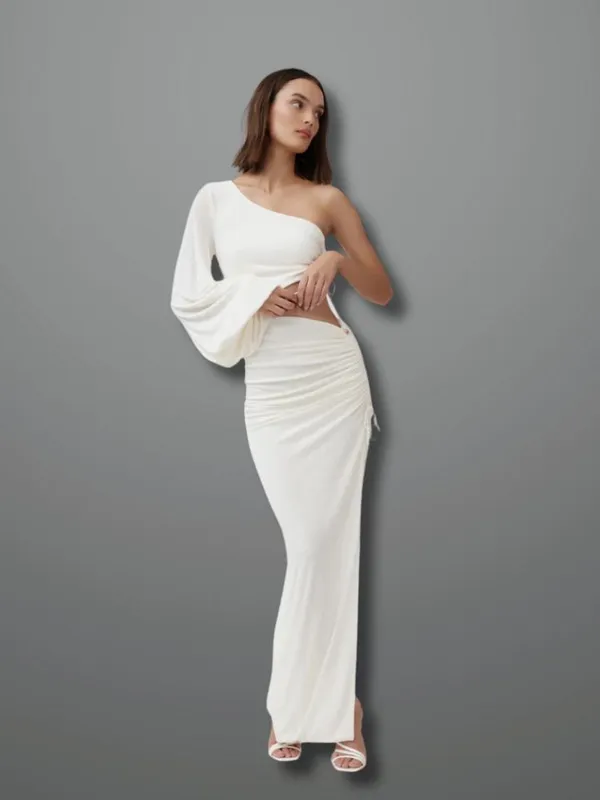 White_Aura_One_Shoulder_Maxi_Dress