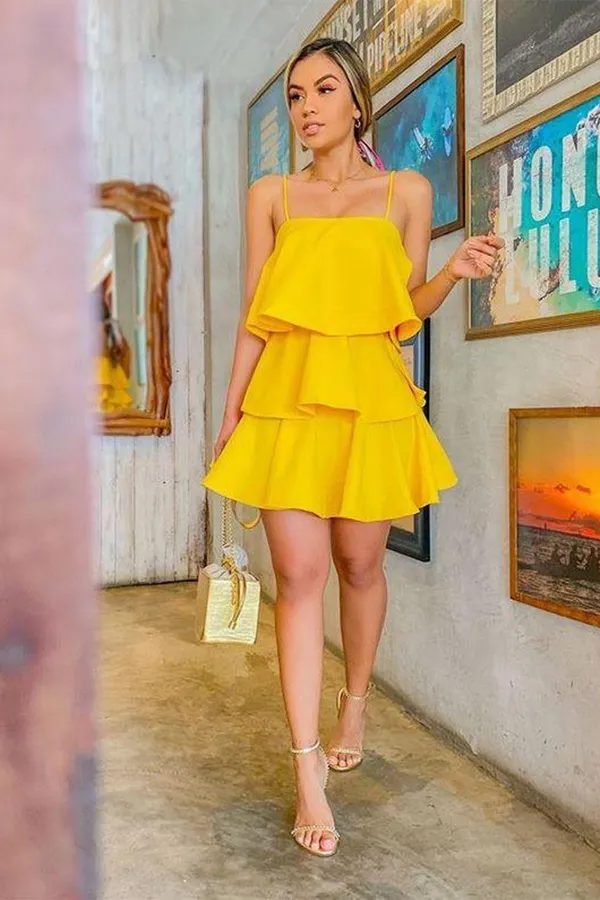 Yellow_Fit_&_Flare_Ruffled_Dress