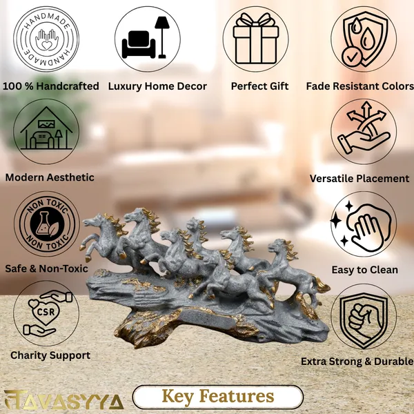 Tavasyya_Seven_Running_Horses_Statue_for_Home_Decor_|_Grey_&_Gold_Feng_Shui_Horse_Showpiece_(18.8_Inch)_|_Vastu_Wealth_&_Success_Symbol_for_Living_Room,_Office_Desk_&_Business_D�cor