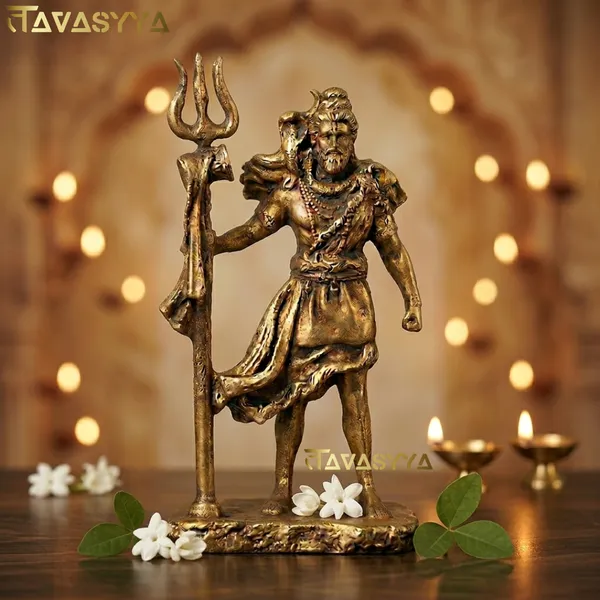 Tavasyya_Lord_Shiva_Murti_for_Car_Dashboard_&_Home_Temple_|_Golden_Mahadev_Idol_|_Fine_Finish_Bholenath_Standing_Statue_for_Pooja_Room,_Office_Desk,_Study_Table_&_Spiritual_Gifting_|_Rudra_Sculpture
