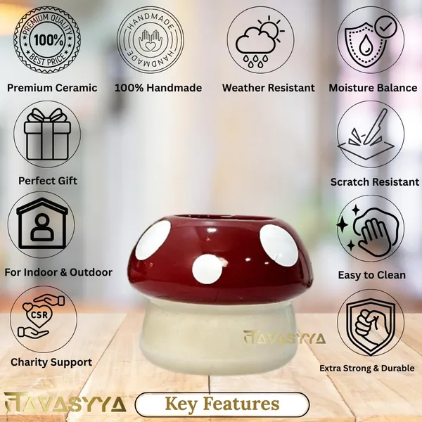 Tavasyya_Mushroom_Shaped_Ceramic_Planter__Cute_Indoor_Plant_Pot_for_Table,_Balcony,_and_Garden_|_Cream_&_Cherry_Red_|_Mushroom_Plant_Pot_|_Cachepot_|_13_cm_H_x_14_cm_D