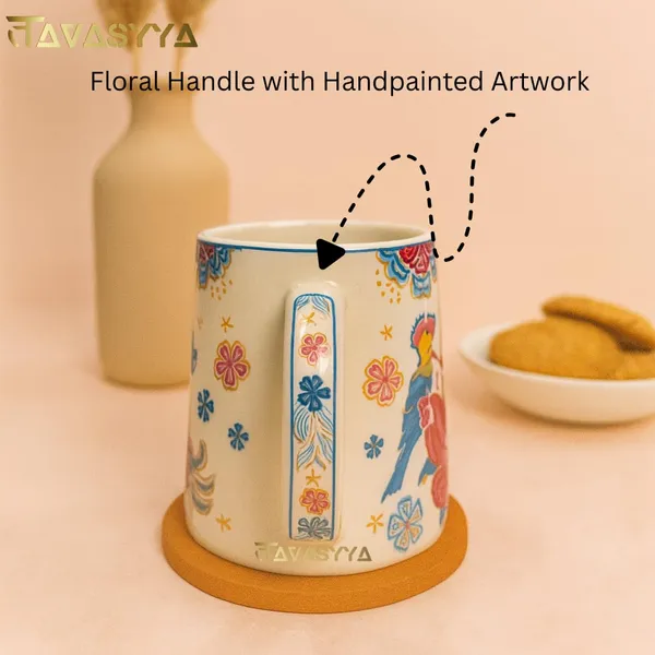 Floral_&_Bird_Handmade_Ceramic_Coffee_Mug