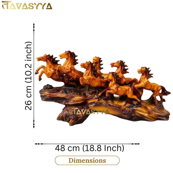 Tavasyya_Running_Seven_Horses_Statue_for_Home_Decor_|_Brown_Feng_Shui_Horse_Showpiece_(18.8_Inch)_|_Vastu_Wealth_&_Success_Symbol_for_Living_Room,_Office_Table_&_Business_D�cor