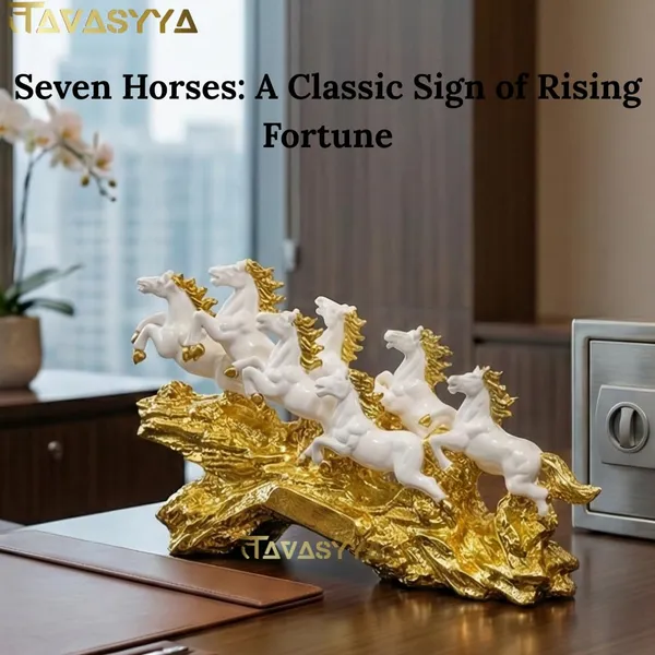 Tavasyya_Luxury_Seven_Running_Horse_Showpiece_|_White_&_Golden_Leafing_Wave_Base_|_Seven_Vastu_Horse_Statue_for_Good_Luck,_Prosperity,_Success_&_Opportunities_|_Elegant_Home_&_Office_D�cor