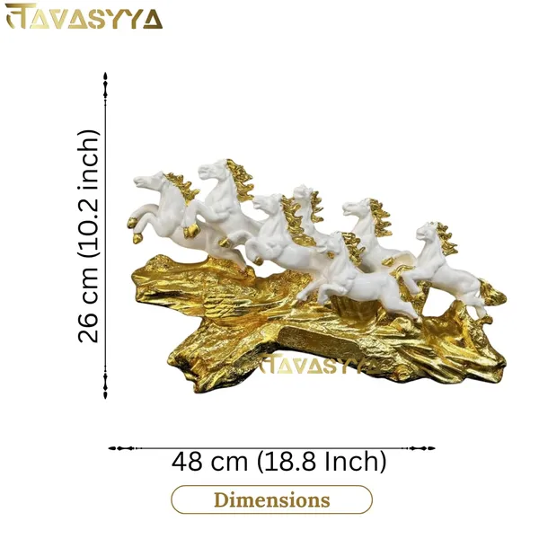Tavasyya_Luxury_Seven_Running_Horse_Showpiece_|_White_&_Golden_Leafing_Wave_Base_|_Seven_Vastu_Horse_Statue_for_Good_Luck,_Prosperity,_Success_&_Opportunities_|_Elegant_Home_&_Office_D�cor
