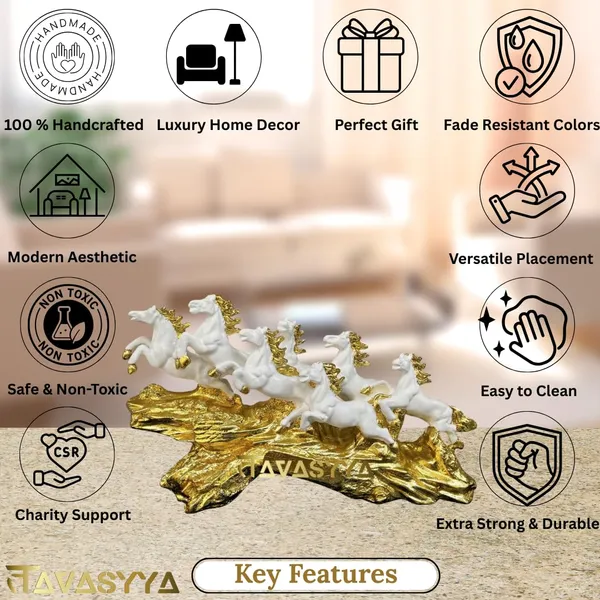 Tavasyya_Luxury_Seven_Running_Horse_Showpiece_|_White_&_Golden_Leafing_Wave_Base_|_Seven_Vastu_Horse_Statue_for_Good_Luck,_Prosperity,_Success_&_Opportunities_|_Elegant_Home_&_Office_D�cor