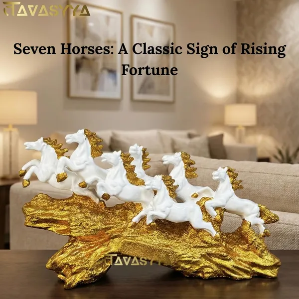 Tavasyya_Seven_Running_Horse_Statue_|_White_Horses_on_Sparkling_Golden_Wave_Base_|_Vastu_&_Feng_Shui_Seven_Horse_Showpiece_for_Wealth,_Success_&_Positive_Energy